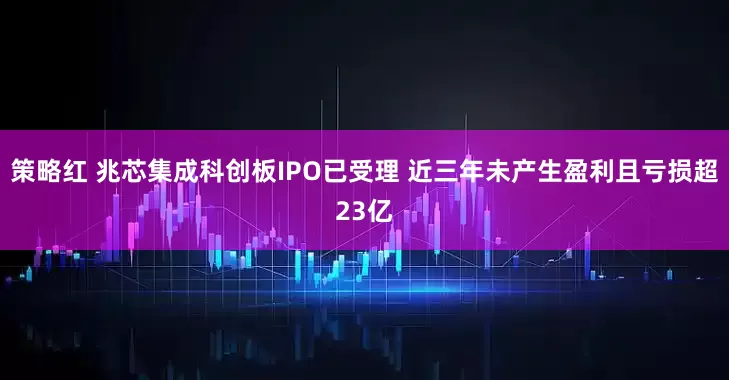 策略红 兆芯集成科创板IPO已受理 近三年未产生盈利且亏损超23亿