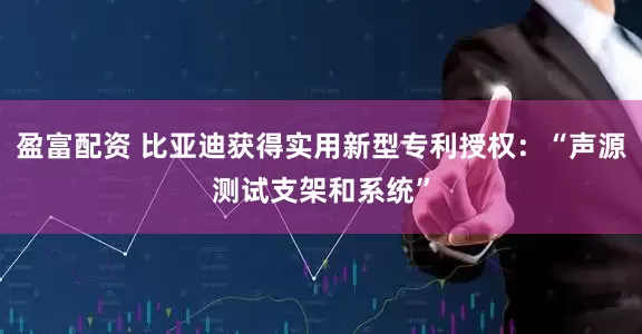 盈富配资 比亚迪获得实用新型专利授权：“声源测试支架和系统”