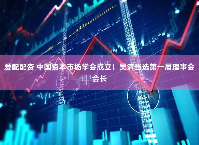 爱配配资 中国资本市场学会成立！吴清当选第一届理事会会长