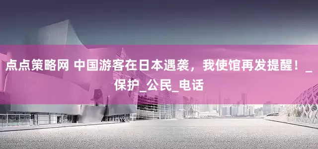 点点策略网 中国游客在日本遇袭，我使馆再发提醒！_保护_公民_电话