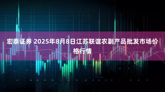 宏泰证券 2025年8月8日江苏联谊农副产品批发市场价格行情